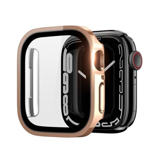 LCD APSAUGINIS STIKLIUKAS / DĖKLAS DUX DUCIS HAMO APPLE WATCH 45MM ROŽINIS