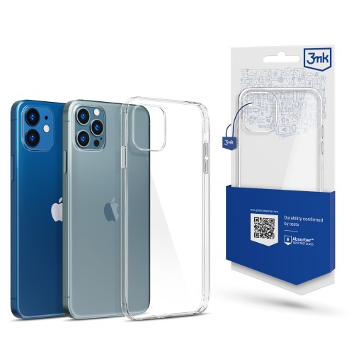 DĖKLAS 3MK CLEAR CASE 1,2MM APPLE IPHONE 12 / 12 PRO
