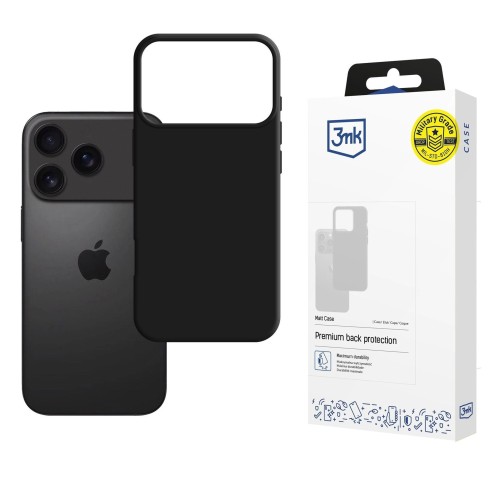 DĖKLAS 3MK MATT CASE APPLE IPHONE 17 PRO JUODAS