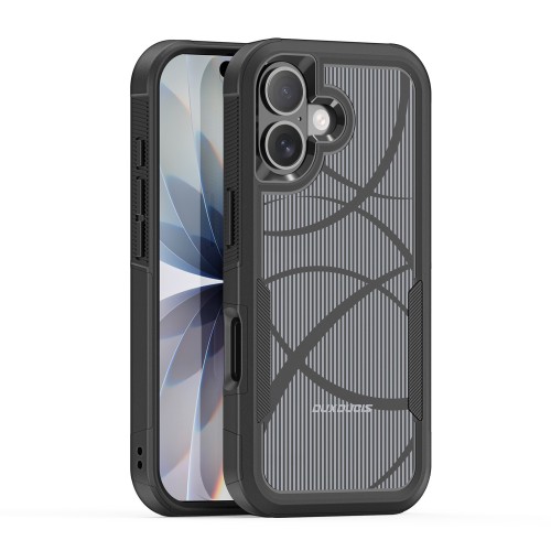 DĖKLAS DUX DUCIS SHLD APPLE IPHONE 17 JUODAS (RHYTHM PATTERN)