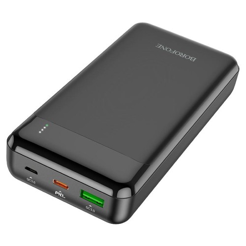 IŠORINĖ BATERIJA POWER BANK BOROFONE BJ19A TYPE-C PD 20W+QUICK CHARGE 3.0 20000MAH JUODA IŠORINĖ BATERIJA POWER BANK BOROFONE BJ19A TYPE-C PD 20W+QUICK CHARGE 3.0 20000MAH JUODA