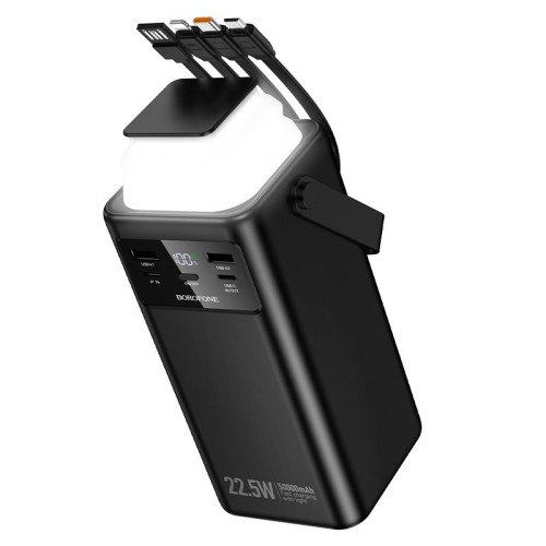 IŠORINĖ BATERIJA POWER BANK BOROFONE BJ65A 22.5W 50000MAH JUODA IŠORINĖ BATERIJA POWER BANK BOROFONE BJ65A 22.5W 50000MAH JUODA