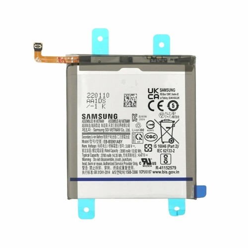 AKUMULIATORIUS SAMSUNG S901 S22 5G 3700MAH EB-BS901ABY (SERVICE PACK) AKUMULIATORIUS SAMSUNG S901 S22 5G 3700MAH EB-BS901ABY (SERVICE PACK)