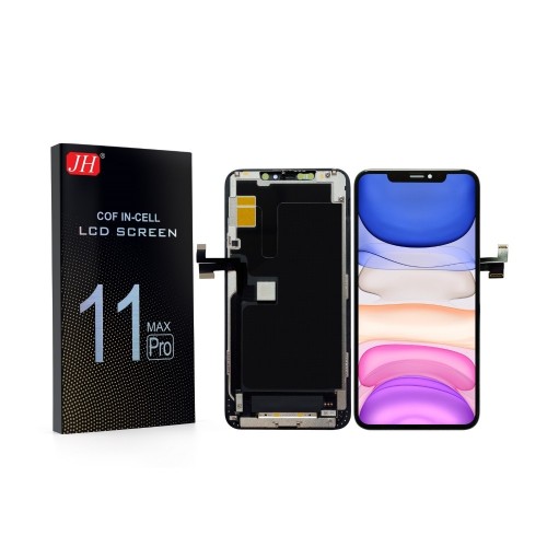 EKRANAS APPLE IPHONE 11 PRO MAX SU LIETIMUI JAUTRIU STIKLIUKU JH INCELL FHD (REMOVABLE IC)