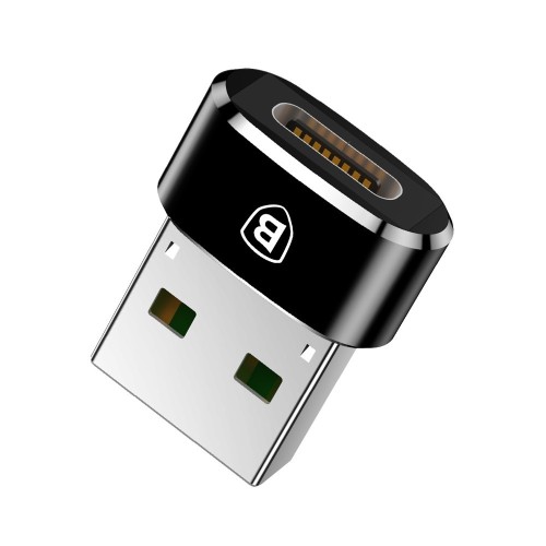 ADAPTERIS BASEUS TYPE-C TO USB-A JUODAS CAAOTG-01
