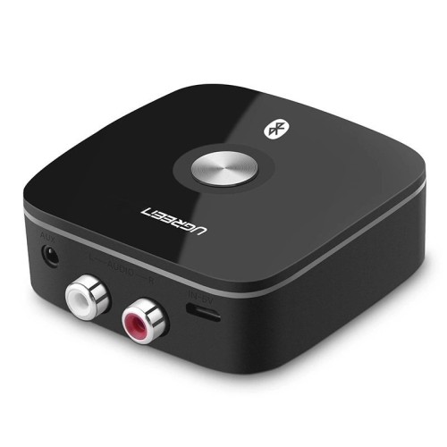 BLUETOOTH ADAPTERIS IMTUVAS UGREEN CM106 2XRCA / AUX BLUETOOTH 5.1 JUODAS