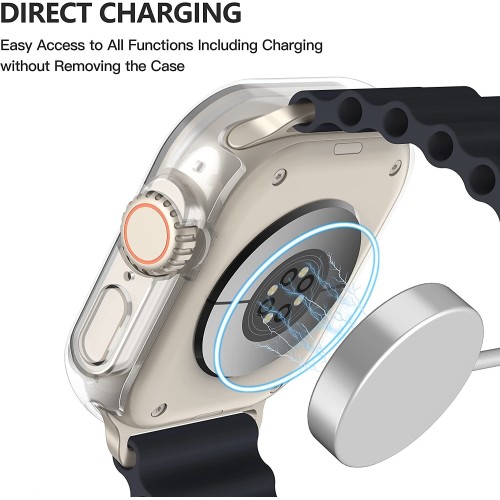 LCD APSAUGINIS STIKLIUKAS / DĖKLAS 360 DEGREE COVER APPLE WATCH 40MM SKAIDRUS