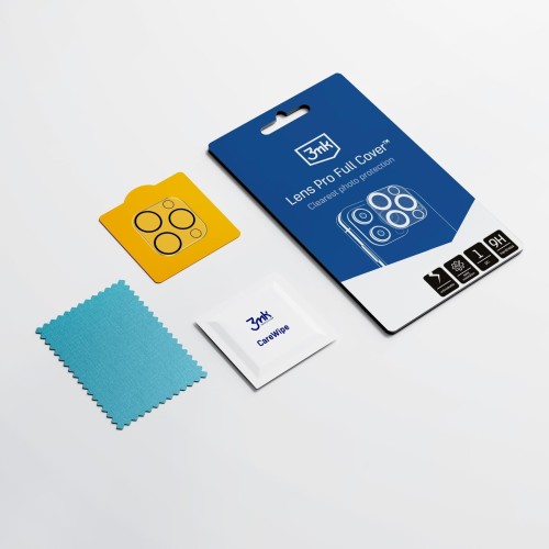 APSAUGINIS STIKLIUKAS KAMERAI 3MK LENS PRO APPLE IPHONE 16 / 16 PLUS JUODAS