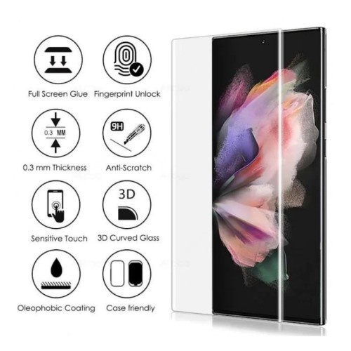 LCD APSAUGINIS STIKLIUKAS M1 5D UV GLUE SAMSUNG S928 S24 ULTRA LENKTAS SKAIDRUS