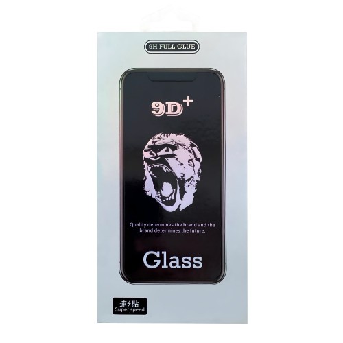 LCD APSAUGINIS STIKLIUKAS 9D GORILLA APPLE IPHONE 17 PRO MAX JUODAS