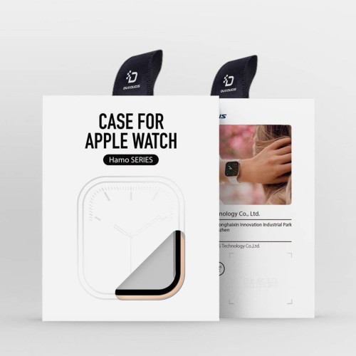 LCD APSAUGINIS STIKLIUKAS / DĖKLAS DUX DUCIS HAMO APPLE WATCH 45MM ROŽINIS