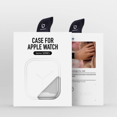 LCD APSAUGINIS STIKLIUKAS / DĖKLAS DUX DUCIS SAMO APPLE WATCH 41MM SIDABRINIS