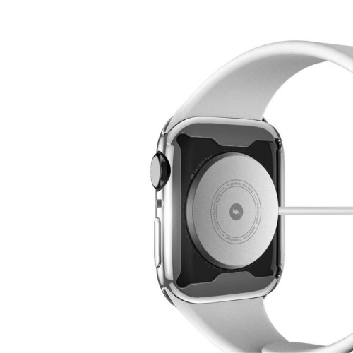 LCD APSAUGINIS STIKLIUKAS / DĖKLAS DUX DUCIS SAMO APPLE WATCH 45MM SIDABRINIS