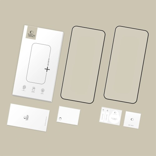 LCD APSAUGINIS STIKLIUKAS TECH-PROTECT GLASS FIT+ 2-PACK XIAOMI REDMI 15C 4G JUODAS