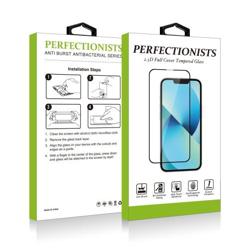 LCD APSAUGINIS STIKLIUKAS 2.5D PERFECTIONISTS APPLE IPHONE 16 PLUS JUODAS