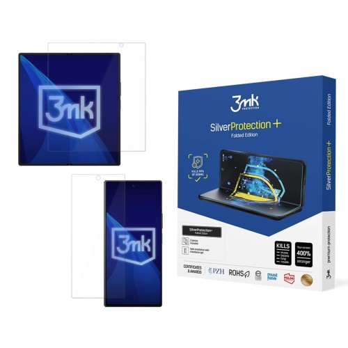 LCD APSAUGINĖ PLĖVELĖ 3MK SILVER PROTECTION+ FOLDED EDITION SAMSUNG F966 Z FOLD7