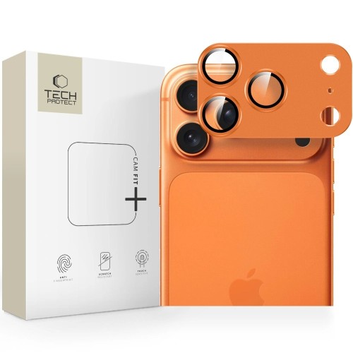 KAMEROS APSAUGA TECH-PROTECT CAMFULL FIT+ APPLE IPHONE 17 PRO COSMIC ORANGE