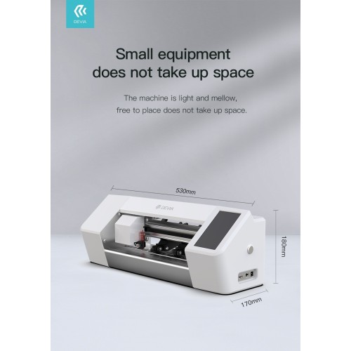 PLĖVELIŲ KARPYMO MECHANIZMAS DEVIA INTELLIGENT FILM CUTTING MACHINE SU LIETIMUI JAUTRIU EKRANU (BUILT-IN APP + BLUETOOTH) PT005
