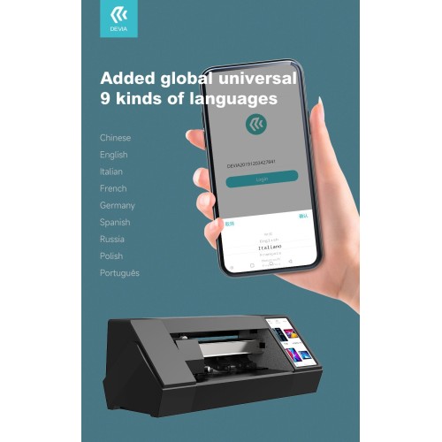 PLĖVELIŲ KARPYMO MECHANIZMAS DEVIA INTELLIGENT FILM CUTTING MACHINE V2 SU LIETIMUI JAUTRIU EKRANU (BUILT-IN APP + BLUETOOTH) PT017