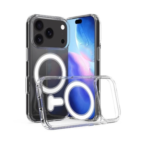 DĖKLAS CLEAR MAGSAFE CASE APPLE IPHONE 17 PRO MAX SKAIDRUS