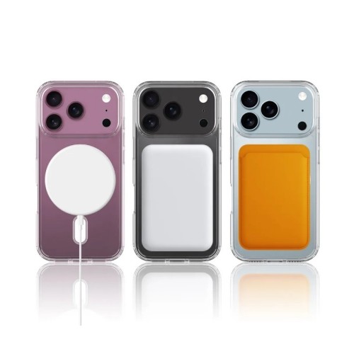 DĖKLAS CLEAR MAGSAFE CASE APPLE IPHONE 17 PRO MAX SKAIDRUS