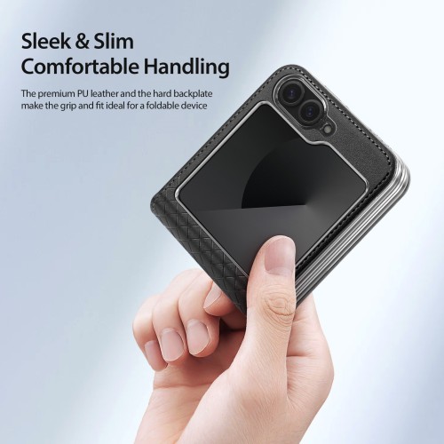 DĖKLAS DUX DUCIS BRIL SAMSUNG F751 Z FLIP7 JUODAS