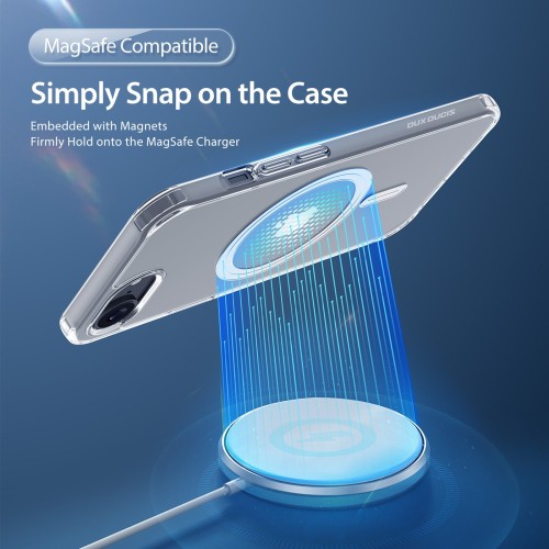 DĖKLAS DUX DUCIS CLIN MAGSAFE APPLE IPHONE 16E / 17E SKAIDRUS