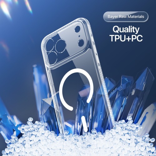 DĖKLAS DUX DUCIS CLIN MAGSAFE APPLE IPHONE 17 PRO SKAIDRUS