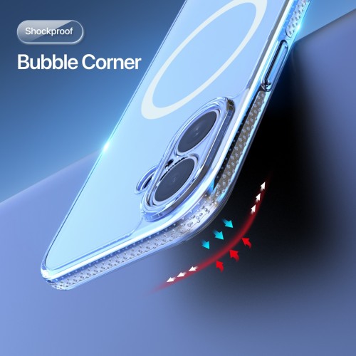 DĖKLAS DUX DUCIS CLIN MAGSAFE APPLE IPHONE 17 SKAIDRUS