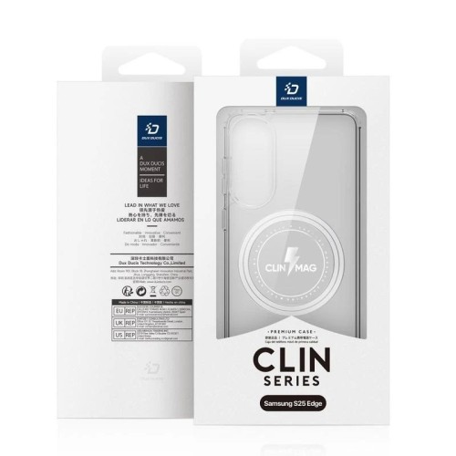 DĖKLAS DUX DUCIS CLIN MAGSAFE SAMSUNG S937 S25 EDGE SKAIDRUS