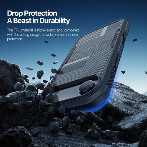 DĖKLAS DUX DUCIS SHLD APPLE IPHONE AIR JUODAS (CONTOUR PATTERN)