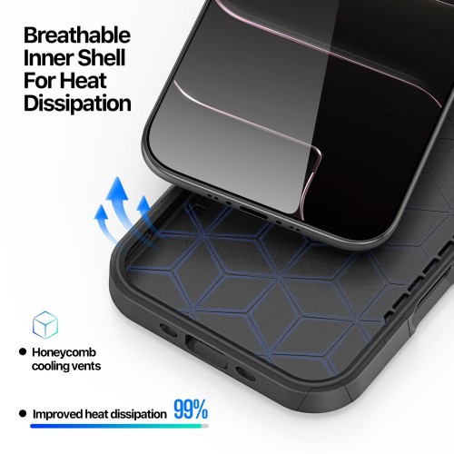 DĖKLAS DUX DUCIS SHLD APPLE IPHONE AIR JUODAS (CONTOUR PATTERN)