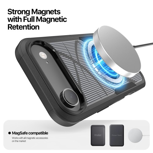 DĖKLAS DUX DUCIS SHLD APPLE IPHONE AIR JUODAS (TRIANGLE PATTERN)