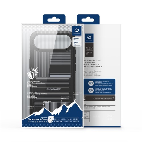 DĖKLAS DUX DUCIS SHLD APPLE IPHONE AIR JUODAS (UMBRA PATTERN)