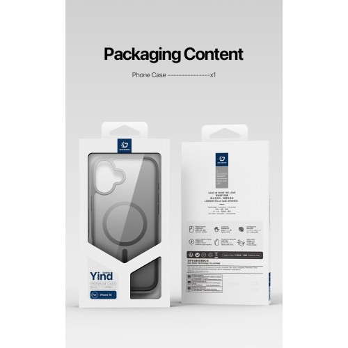 DĖKLAS DUX DUCIS YIND APPLE IPHONE 16 JUODAS