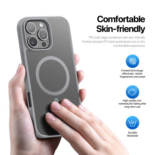 DĖKLAS DUX DUCIS YIND APPLE IPHONE 16 PRO MAX JUODAS