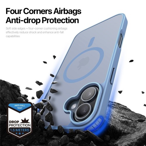 DĖKLAS DUX DUCIS YIND APPLE IPHONE 17 MĖLYNAS