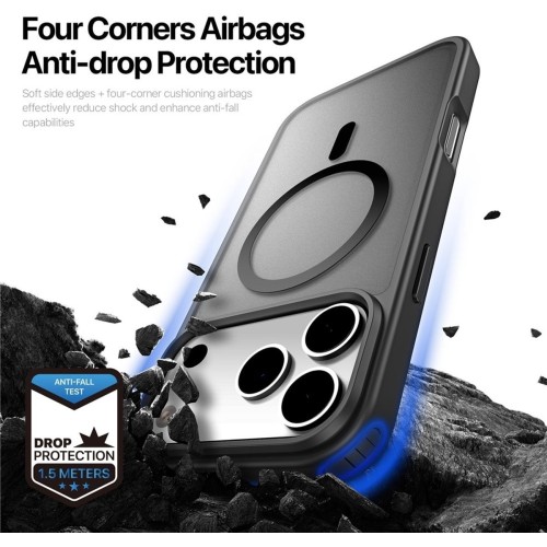 DĖKLAS DUX DUCIS YIND APPLE IPHONE 17 PRO MAX JUODAS