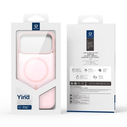 DĖKLAS DUX DUCIS YIND APPLE IPHONE 17 PRO MAX ROŽINIS