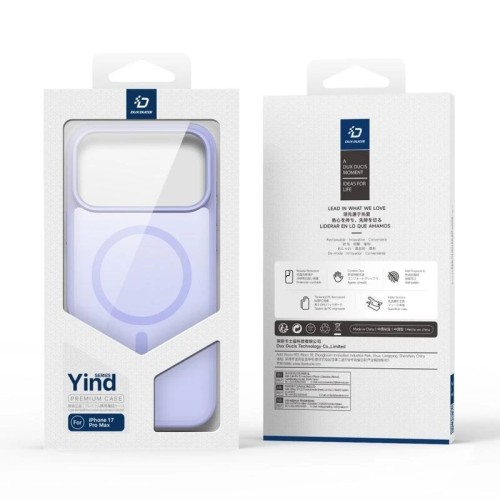 DĖKLAS DUX DUCIS YIND APPLE IPHONE 17 PRO MAX VIOLETINIS