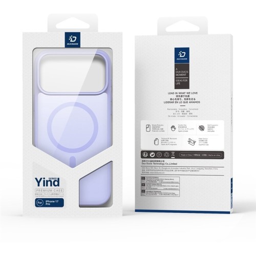DĖKLAS DUX DUCIS YIND APPLE IPHONE 17 PRO VIOLETINIS
