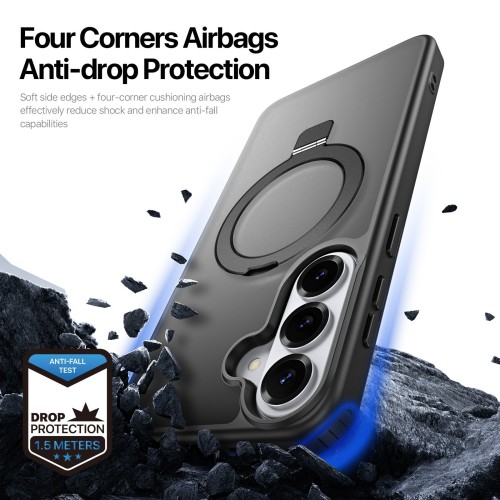 DĖKLAS DUX DUCIS YIND MAGNETIC STAND SAMSUNG S947 S26 PLUS JUODAS