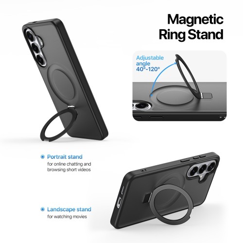 DĖKLAS DUX DUCIS YIND MAGNETIC STAND SAMSUNG S947 S26 PLUS JUODAS