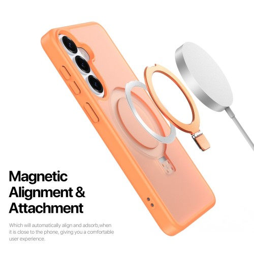 DĖKLAS DUX DUCIS YIND MAGNETIC STAND SAMSUNG S947 S26 PLUS ORANŽINIS