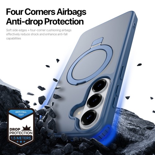 DĖKLAS DUX DUCIS YIND MAGNETIC STAND SAMSUNG S947 S26 PLUS TAMSIAI MĖLYNAS