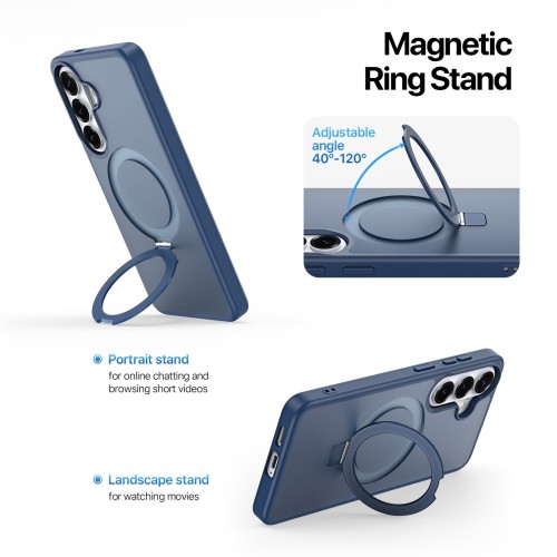 DĖKLAS DUX DUCIS YIND MAGNETIC STAND SAMSUNG S947 S26 PLUS TAMSIAI MĖLYNAS