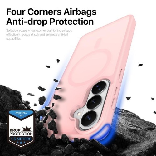 DĖKLAS DUX DUCIS YIND MAGSAFE SAMSUNG S942 S26 ROŽINIS