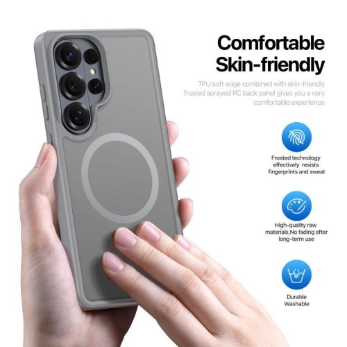 DĖKLAS DUX DUCIS YIND MAGSAFE SAMSUNG S948 S26 ULTRA PILKAS