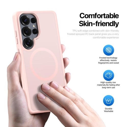 DĖKLAS DUX DUCIS YIND MAGSAFE SAMSUNG S948 S26 ULTRA ROŽINIS