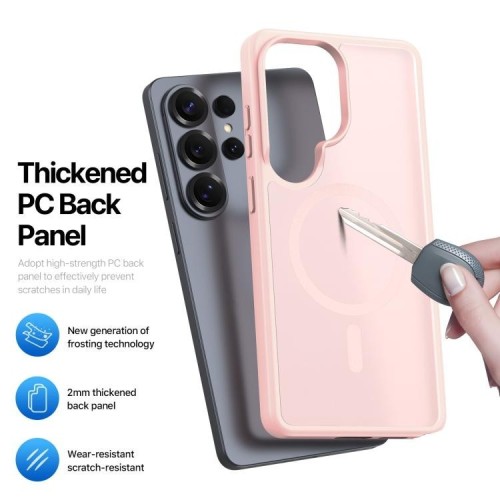 DĖKLAS DUX DUCIS YIND MAGSAFE SAMSUNG S948 S26 ULTRA ROŽINIS